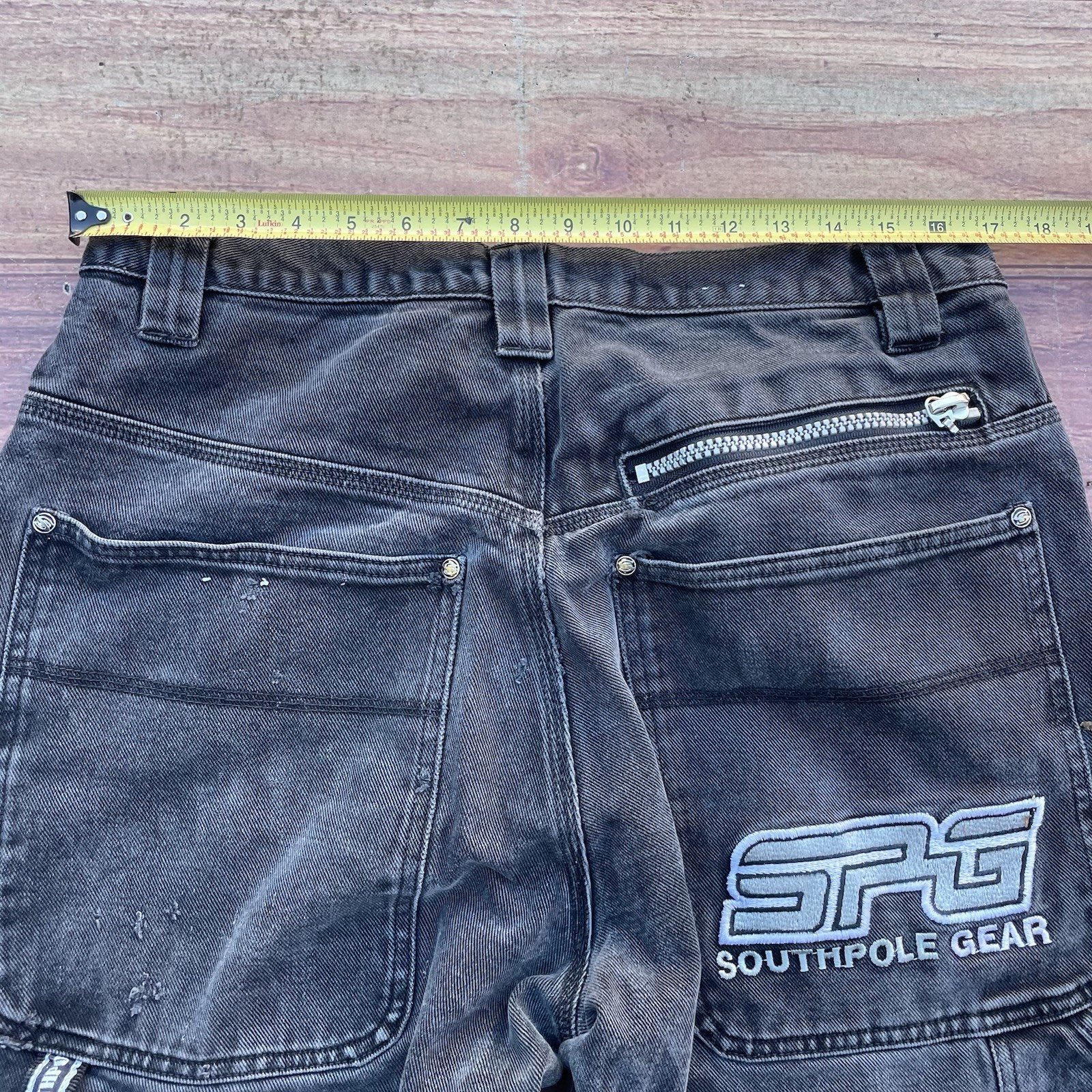 Vintage Y2K Southpole Carpenter Loop Baggy Style Skate Embroidered Jeans Mens 36