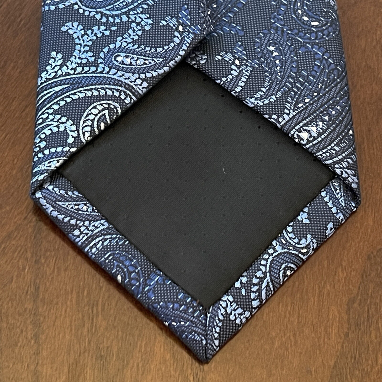 Platinum Designs Blue Hand Made 100% Polyester Men’s Neck Tie Made In China