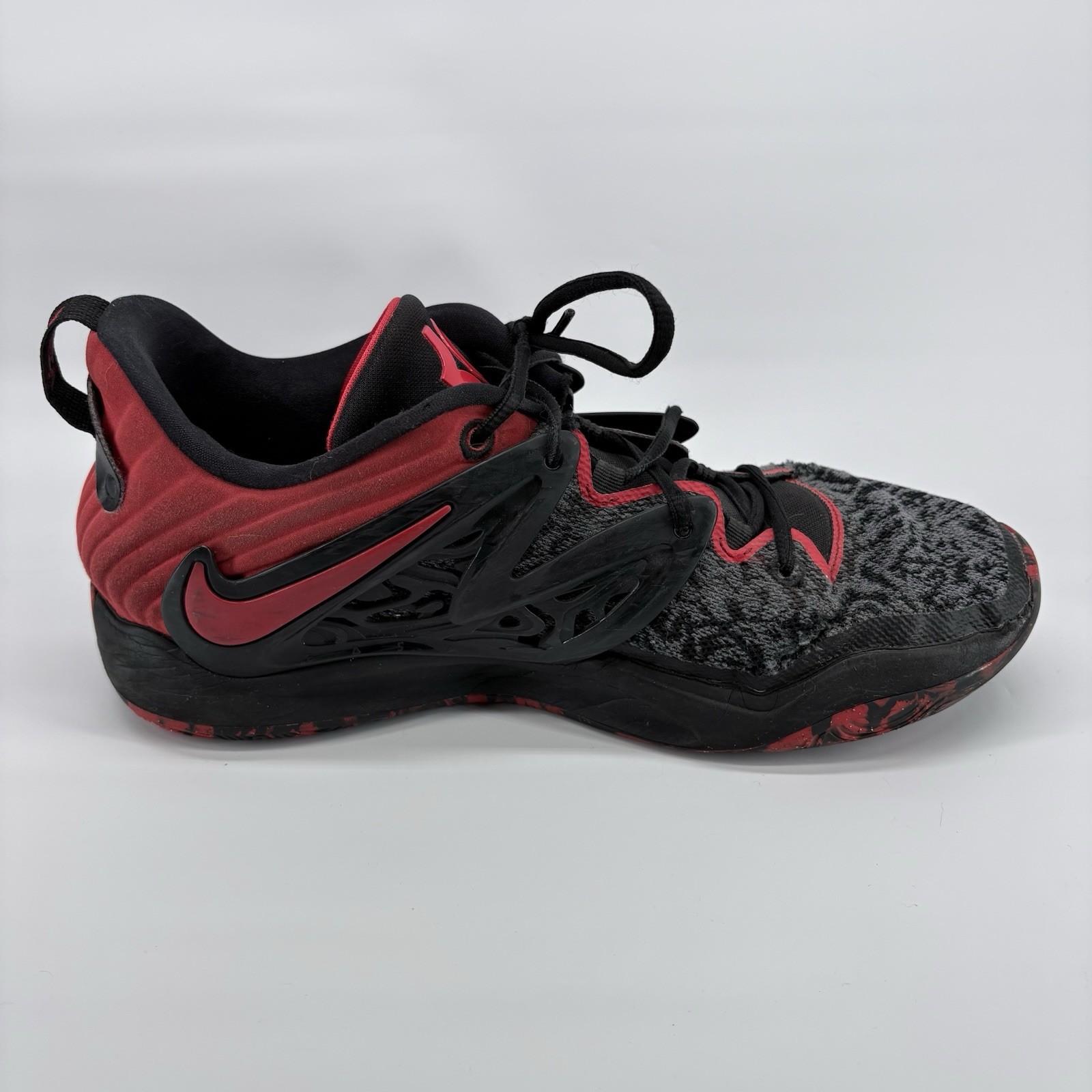 Nike KD 15 Bred Basketball Shoes Red and Black *READ*