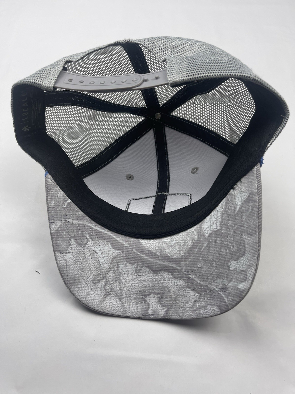 Locale Glacier Gray Trucker Hat Snapback Adjustable Mesh Back One Size