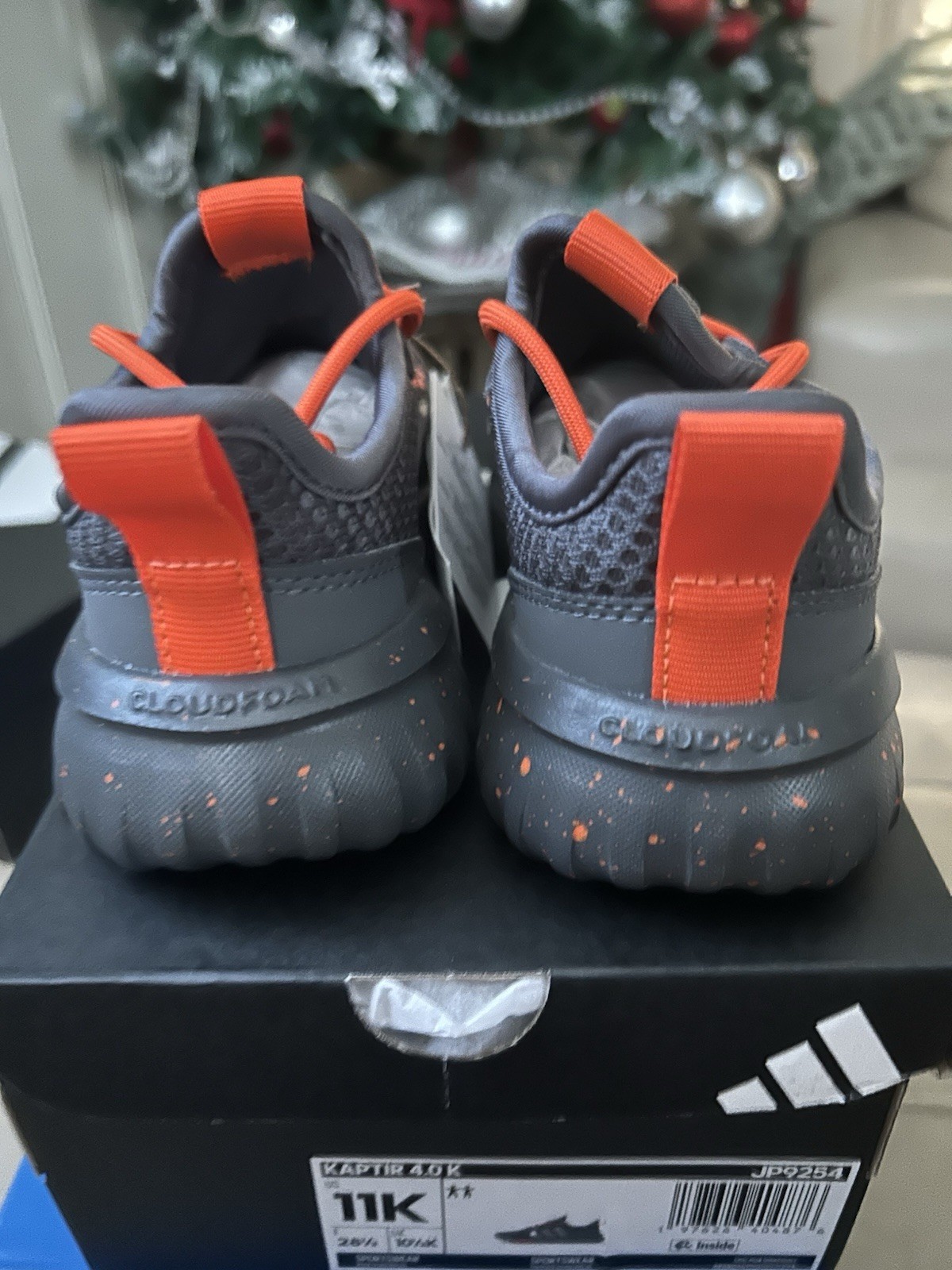 Boys Adidas Kaptir 4.0 Shoes, Size 11k, New In Box