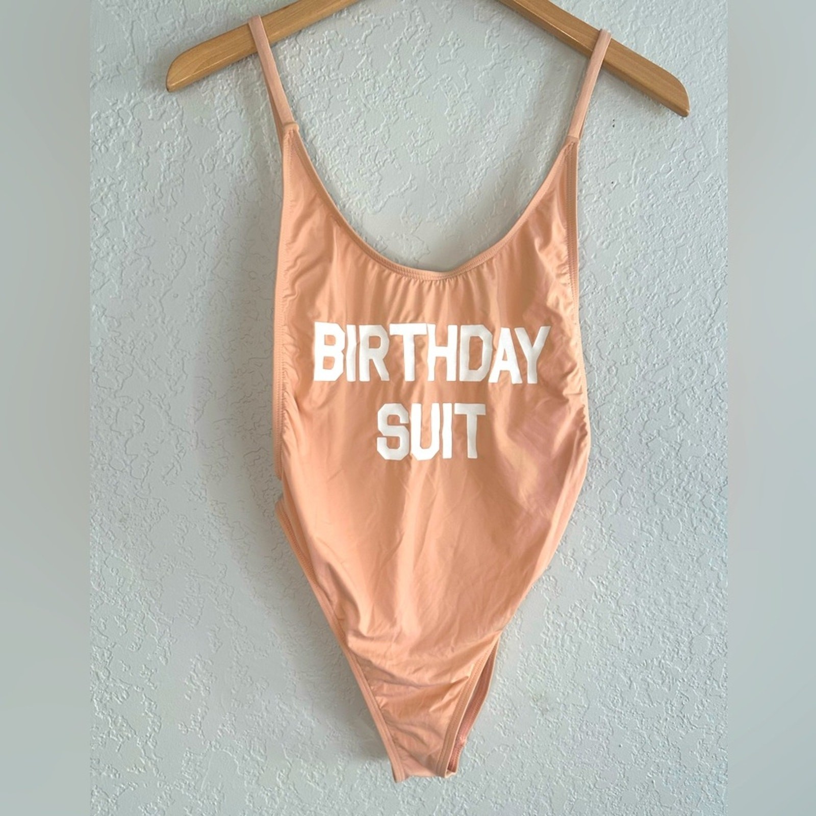 Dippin Daisy’s Blush Tan Birthday Suit Swimsuit Beach Girls Trip Cruise Party