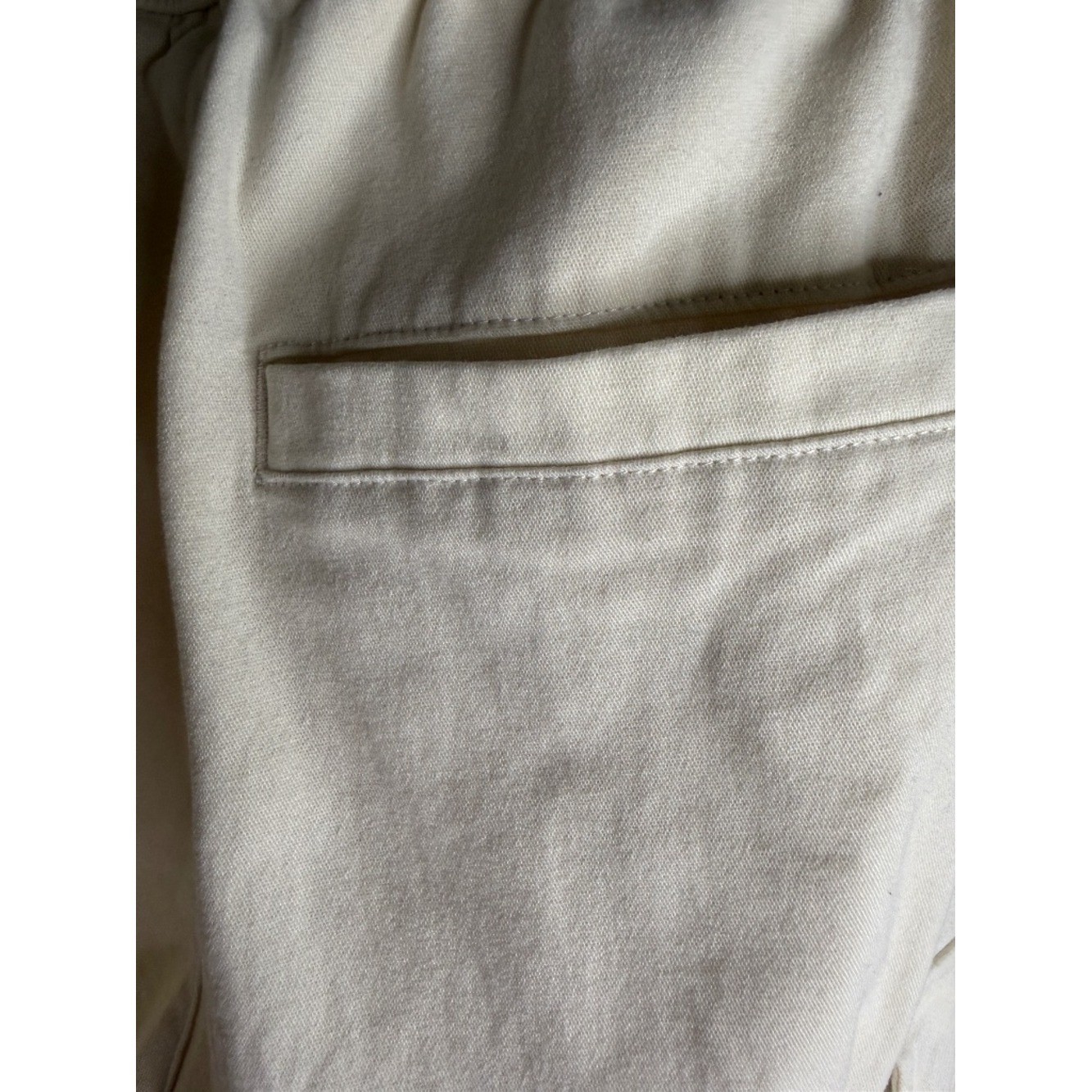 WeSC Cream Cargo Jogger Pants Women’s Large Relaxed Utility Streetwear