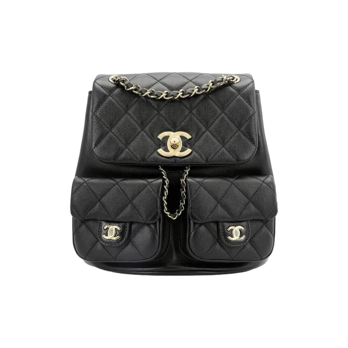 CHANEL Duma Backpack Shoulder Bag Medium Women’s 8.2×4.7×8.6 in