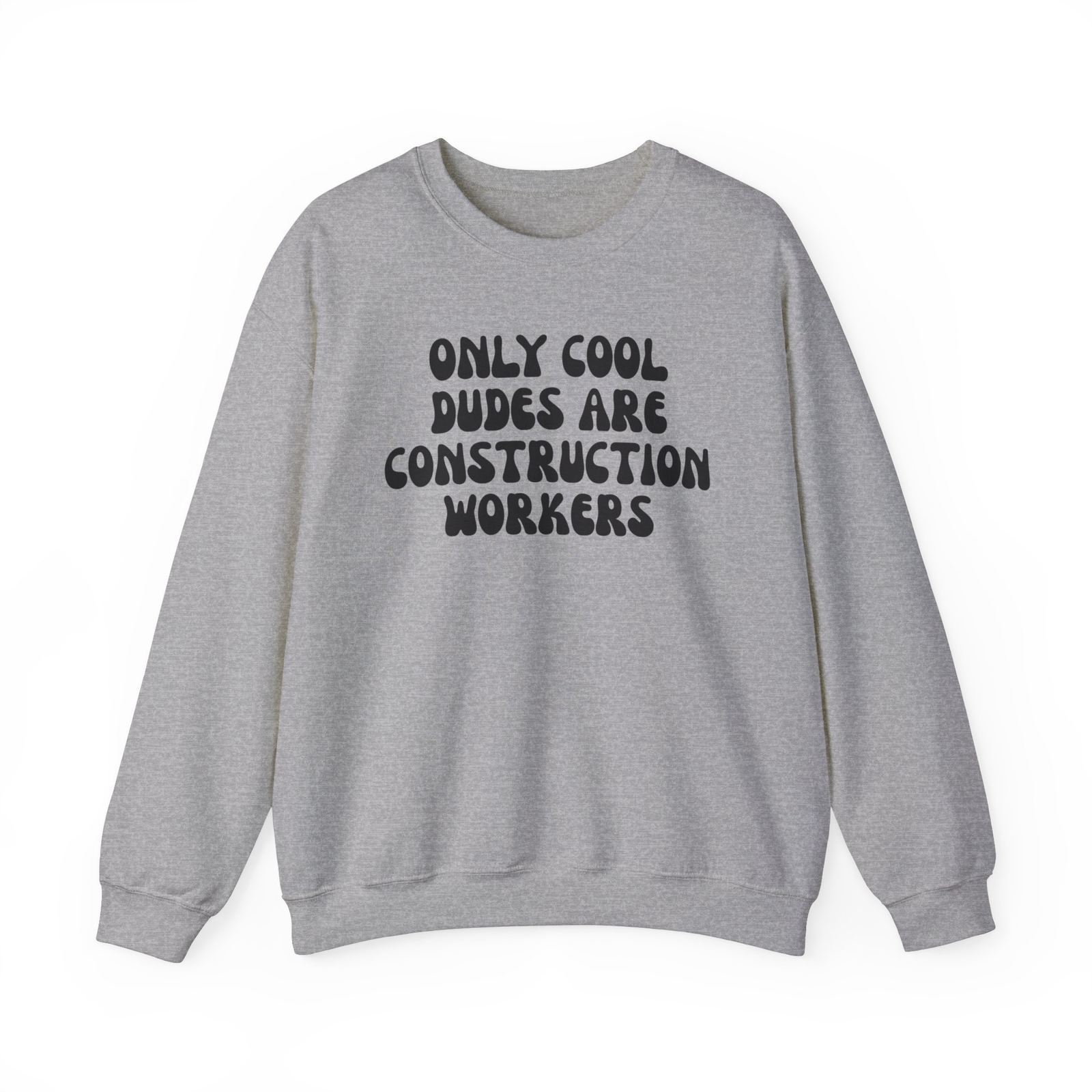 Construction Worker Sweatshirt Gifts Crew Neck Shirt Long Men