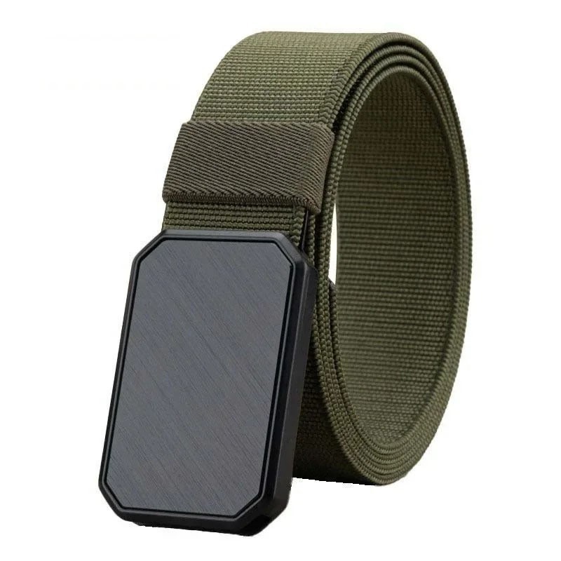 Men’s Stretch Belt Quick Release Belt Magnetic Buckle Elastic Webbing Outdoor
