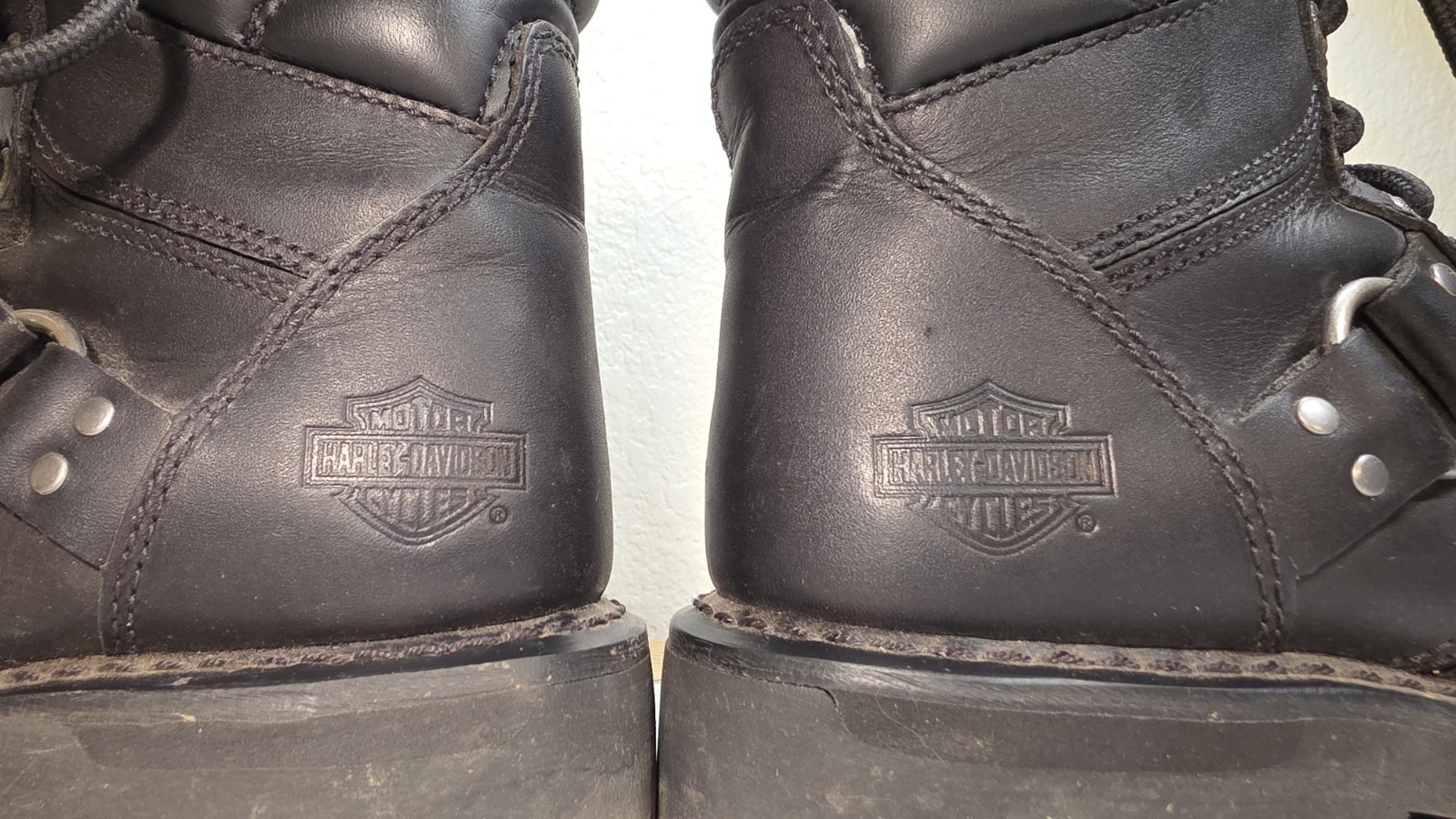 Harley Davidson Maddy Black Combat Boots Womens 8.5