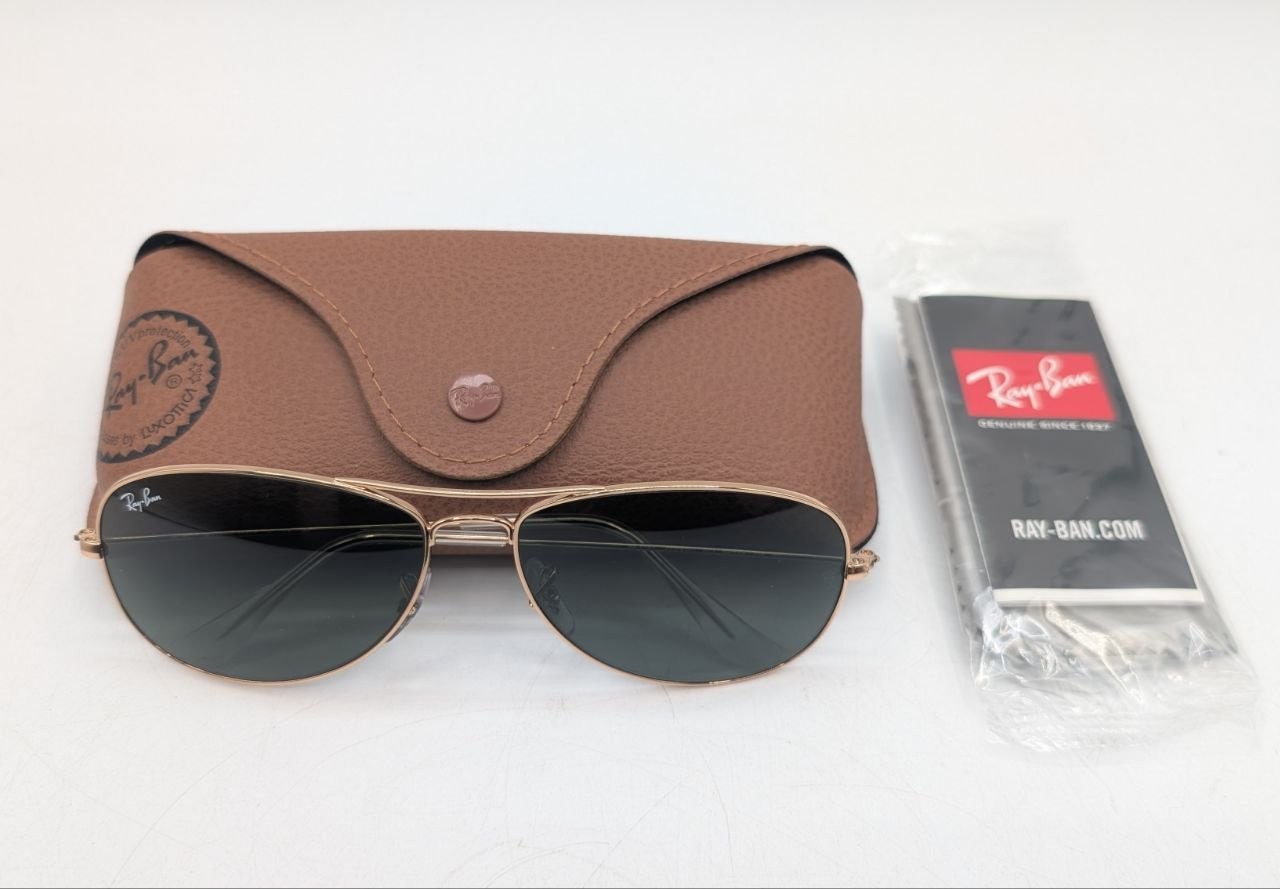 Ray-Ban Mens RB3362 Cockpit Aviator Sunglasses, Gunmetal/G-15 Green, 59 mm