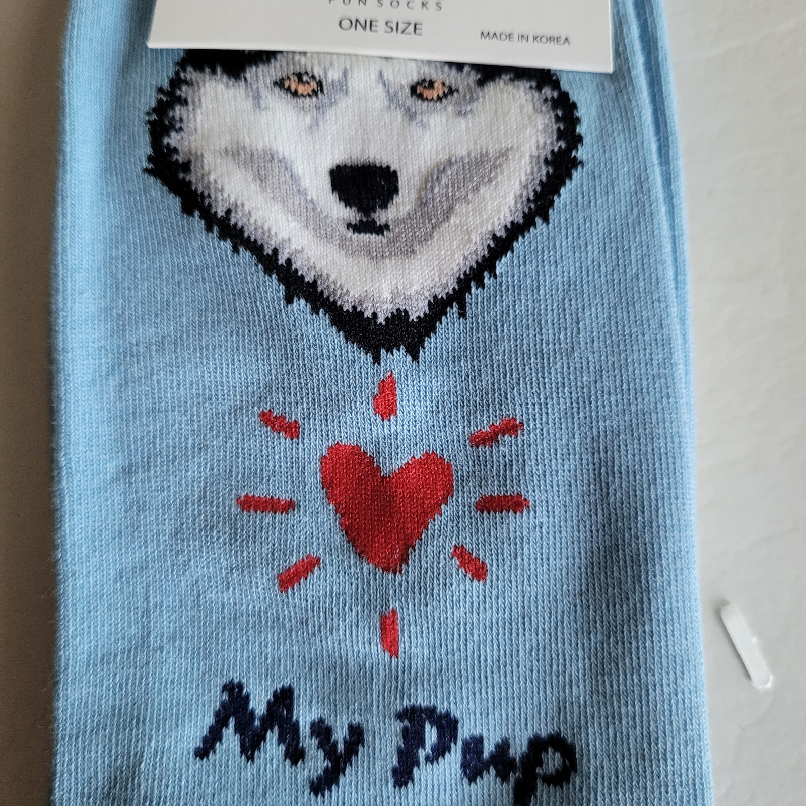 Siberian Husky Dog Socks Fun Novelty Dress Casual Unisex SOX FineFit One Size