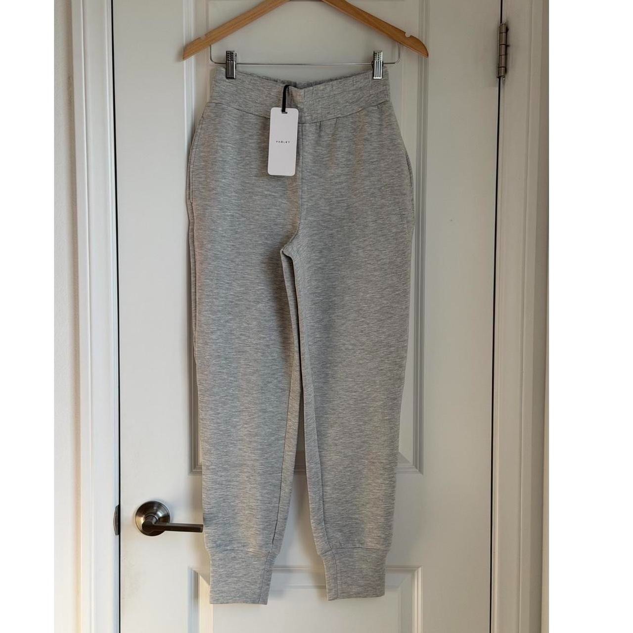 Varley The Slim Cuff Pant 27.5″ in Light Grey Marl, Size X-Small