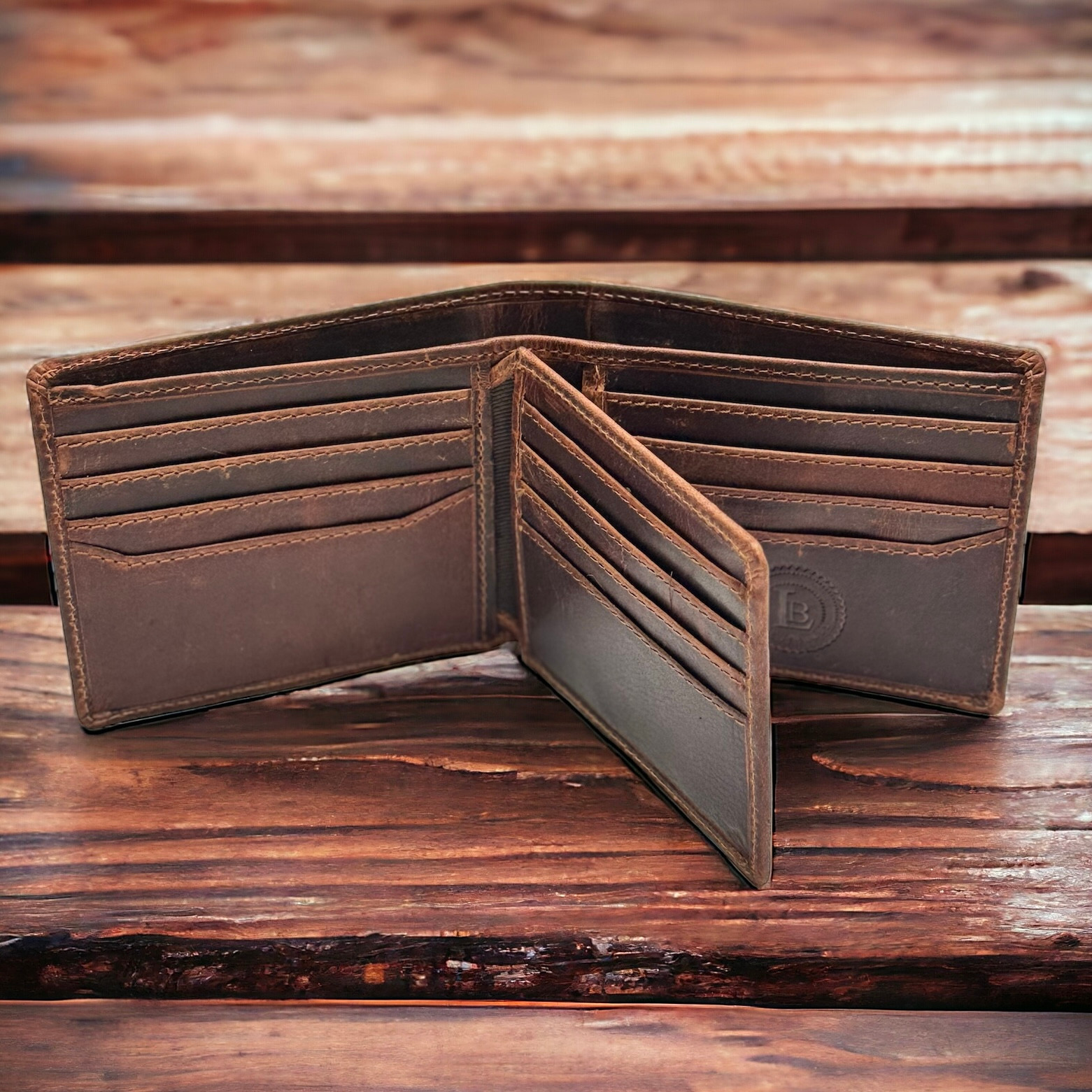 RFID Blocking Slim Thin Bifold Credit Card ID Vintage Leather Wallet for Men…