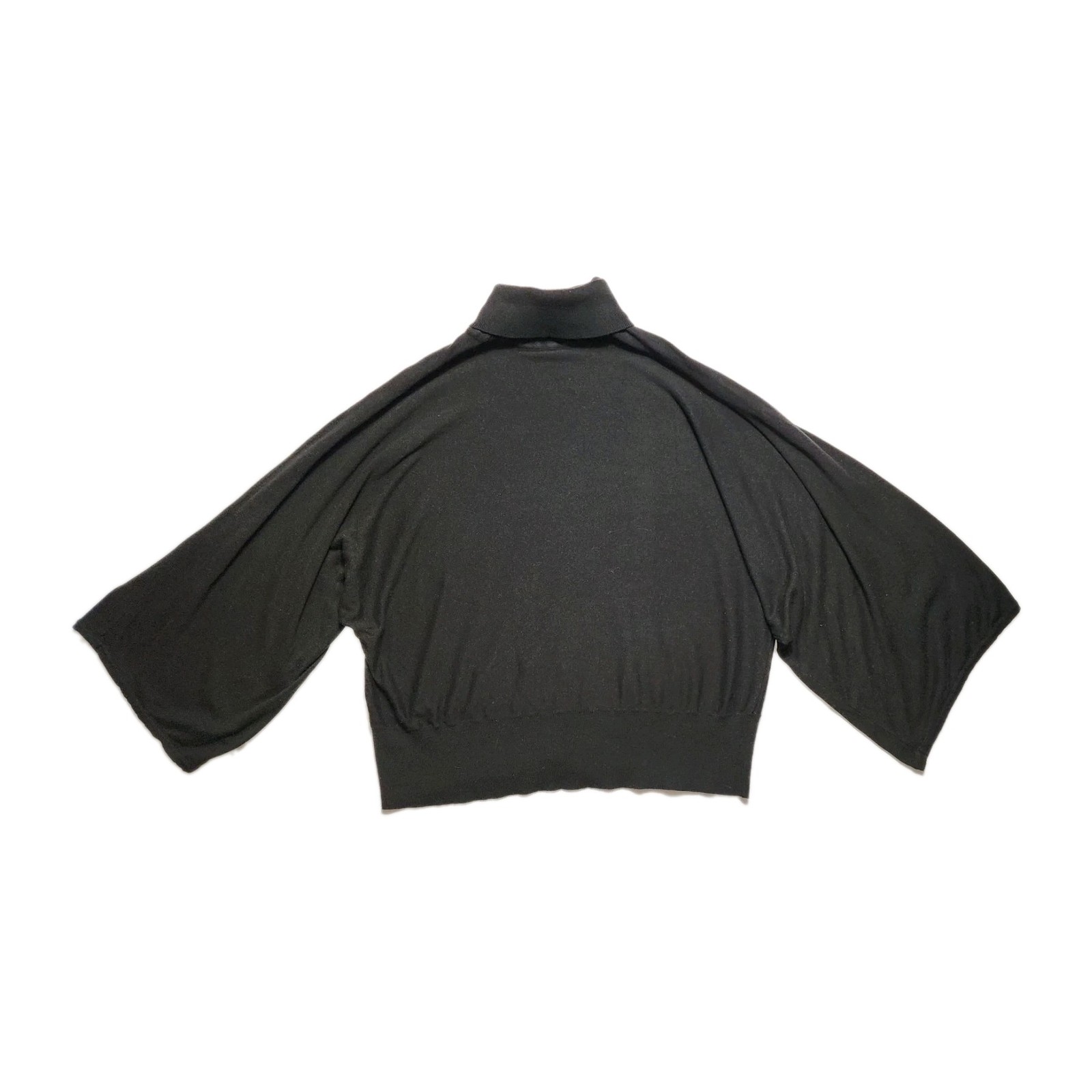 Cable & Gauge 2XL black lightweight turtleneck Top oversize dolman batwing Sleev