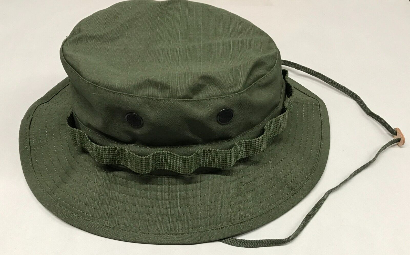 Hot Weather Type II Sun Hat Boonie NyCo OD MILSPEC Size 7 – 7 3/4