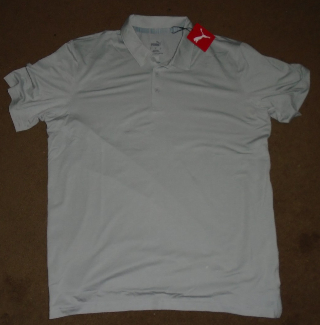 New with Tag Gray Puma Polo Shirt Men’s L Large