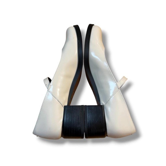 Franco Sarto Sarto Pesara Mary Jane Heels Women’s Size 7 White Cream Block Heel