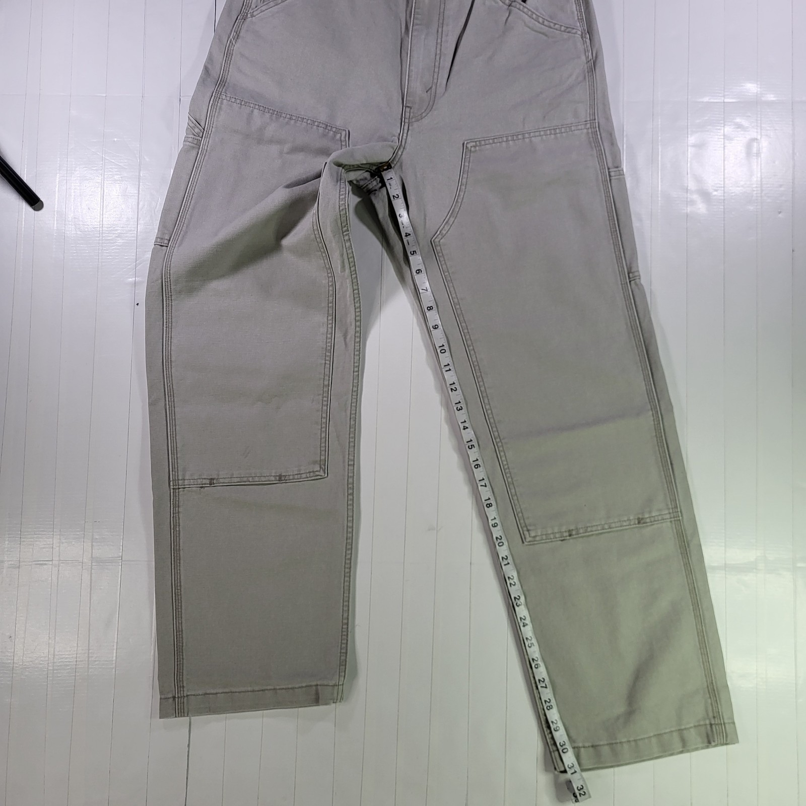 Levis 568 Double Knee Jeans 32×32 Carpenter Utility Loose Straight Men’s Gray
