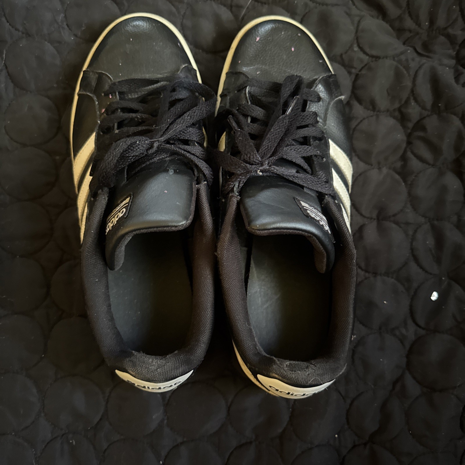 adidas Cloudfoam Advantage Men’s Low Top Lace-Up Sneakers Black/White B74264