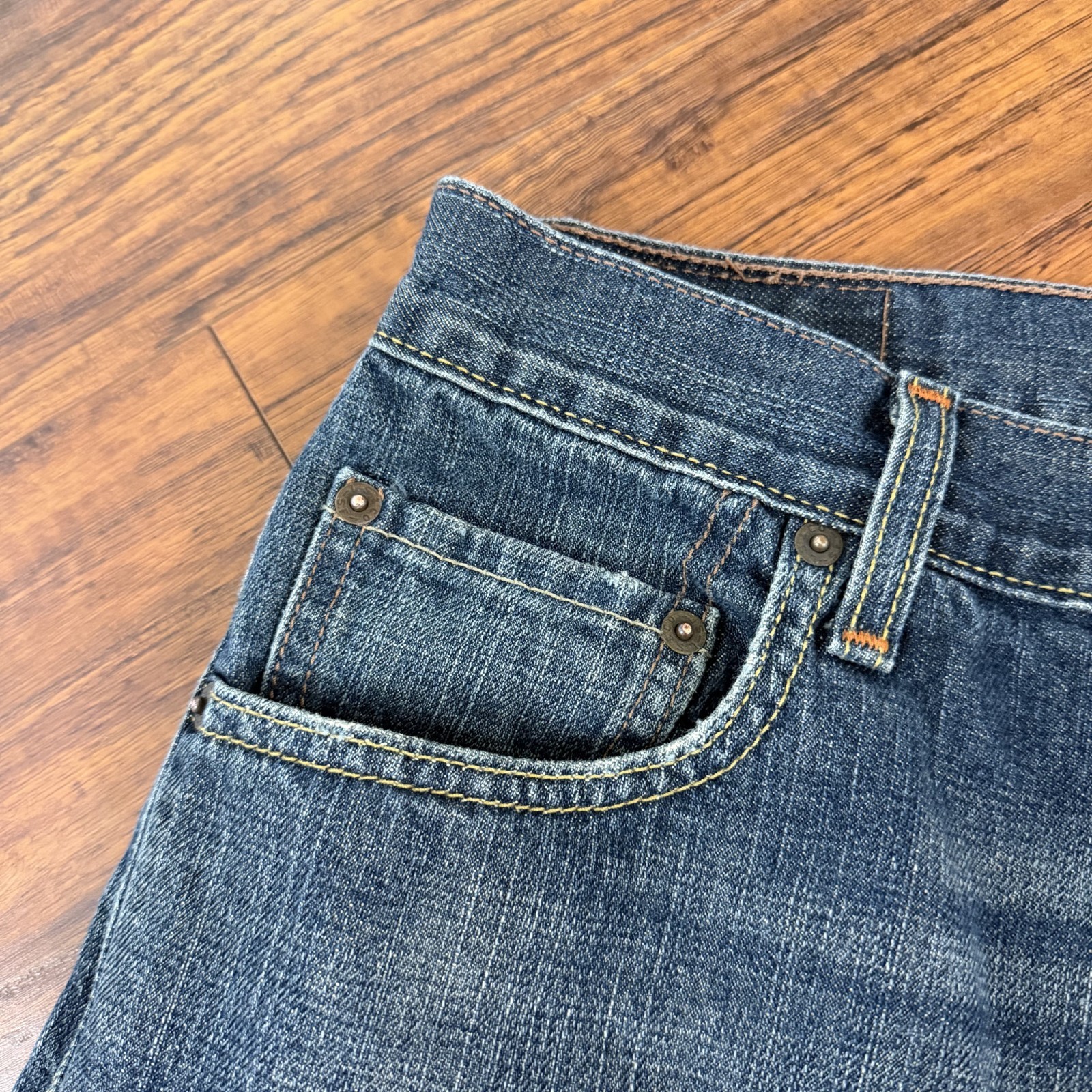 Levis 569 Jeans Men 30 (Fits 29×30) Blue Straight Loose Dark Wash Cotton Denim