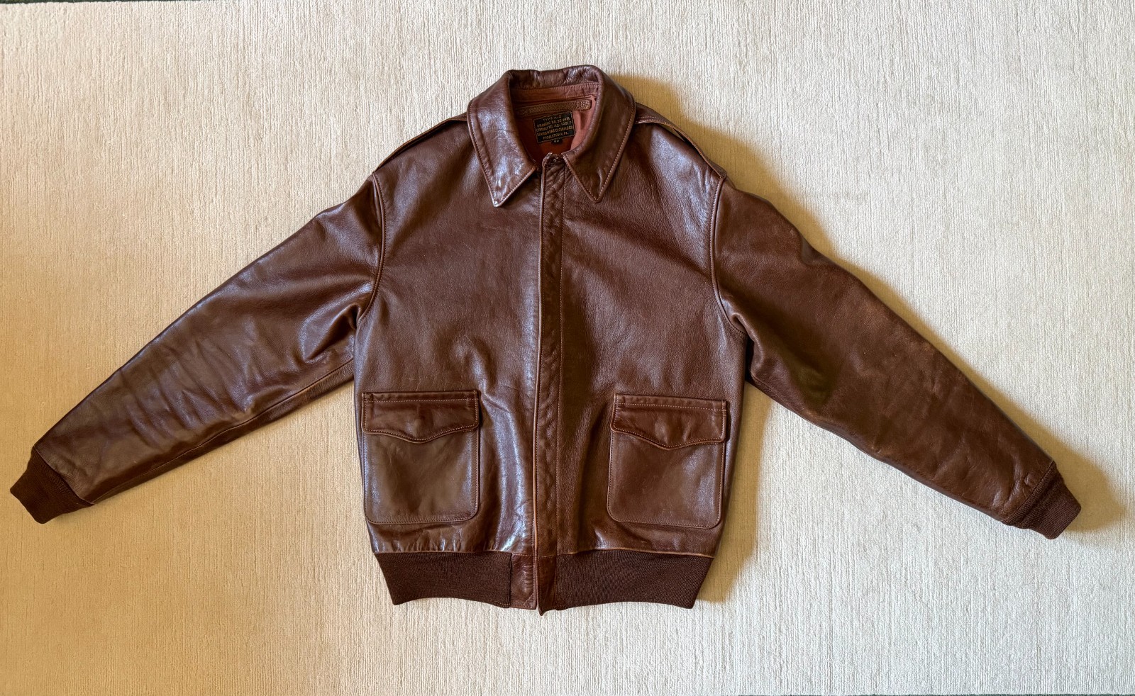 Eastman Leather A-2 Jacket – Size 42