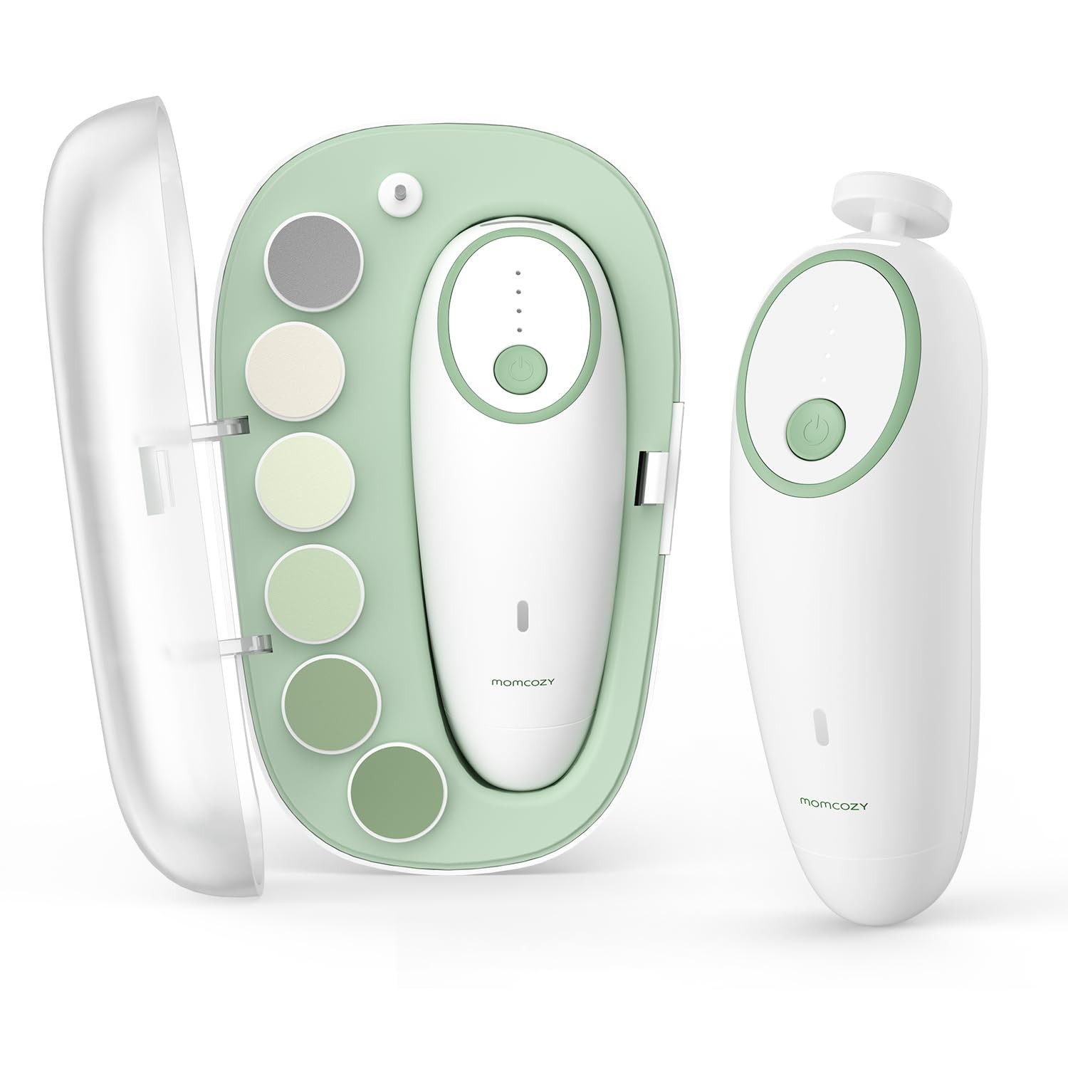 Momcozy Baby Nail File Electric, Gentle Trimmer Green