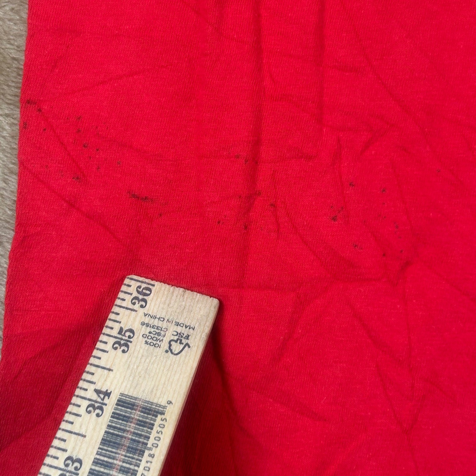 Vintage 1983 Ocean Pacific Red Graphic Long Sleeve T-Shirt Mens Medium USA Made