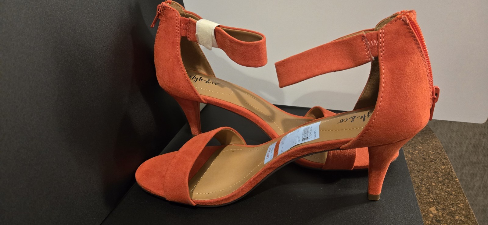 Style Co Orange Heels
