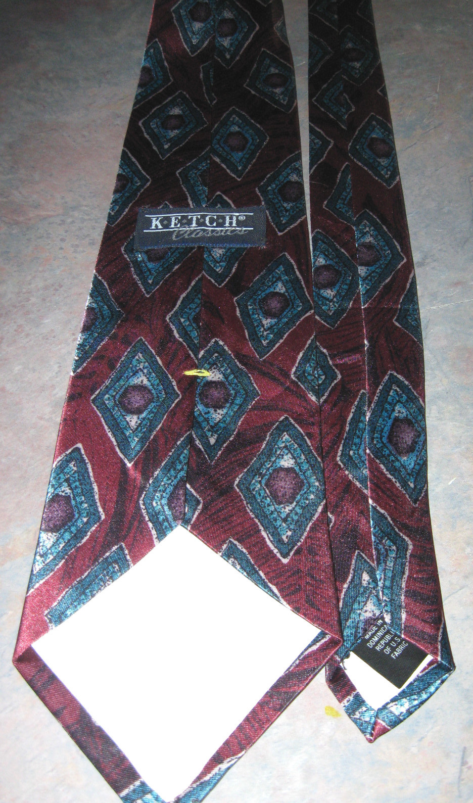 NEW!!! GEOMETRIC Classic (57″-60″) NECKTIE BY KETCH CLASSICS