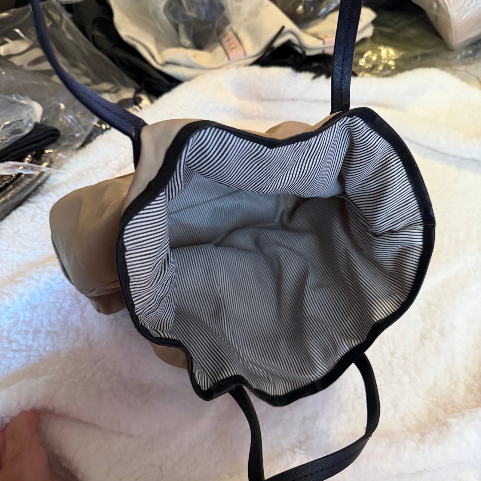 VS Tan Shoulder Bag