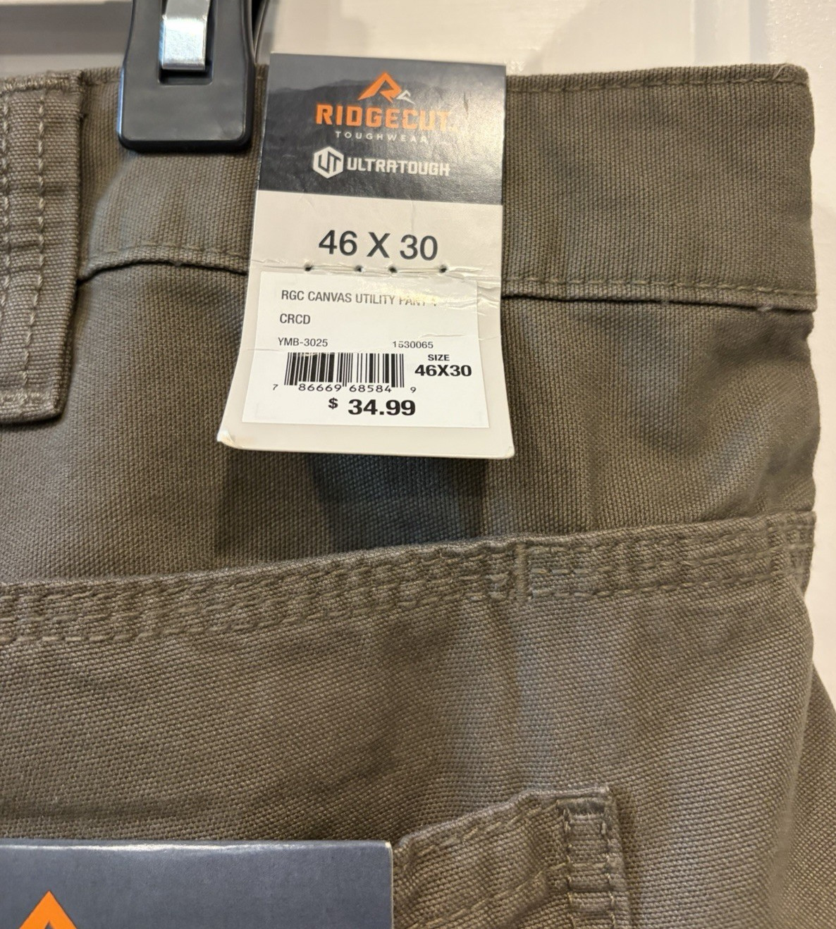 Men’s Ridgecut Toughwear Pants Size 46 x 30 NWT