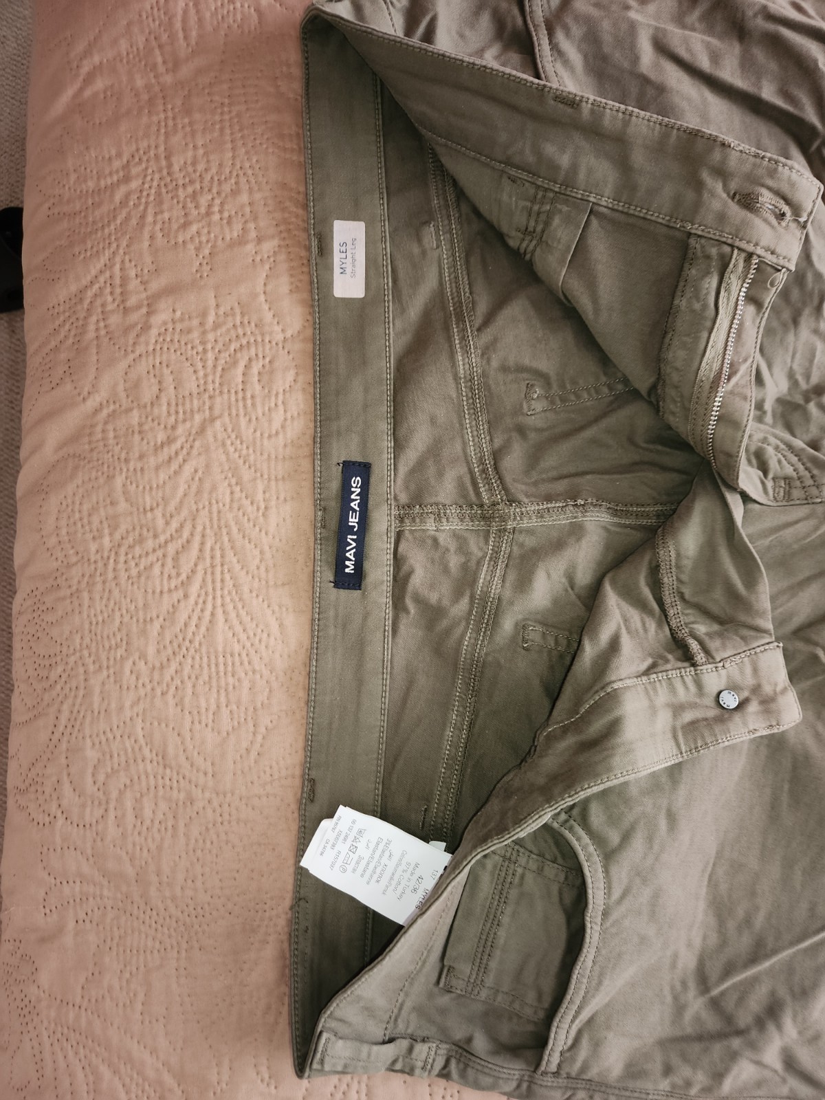 Mavi Mens Zach Relaxed Straight leg Morel Sateen Twill NWT Sz 42X36 $49