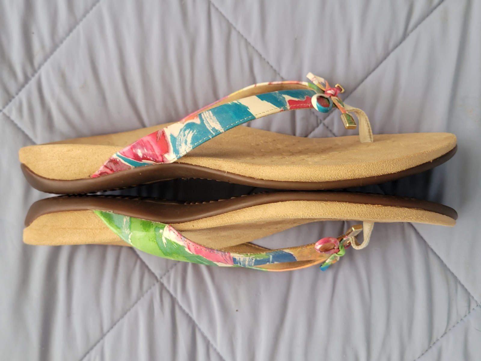 Vionic BELLA II Bow Thong Sandals Orthotic Arch Support Flip Flops SIZE 11 W