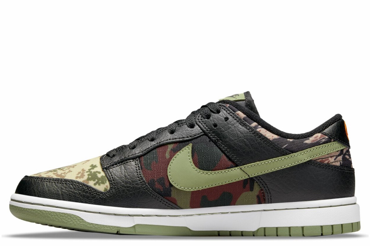 Nike Dunk Low SE “Crazy Camo” Black/Oil Green-White DH0957-001 Size 7-11 NEW