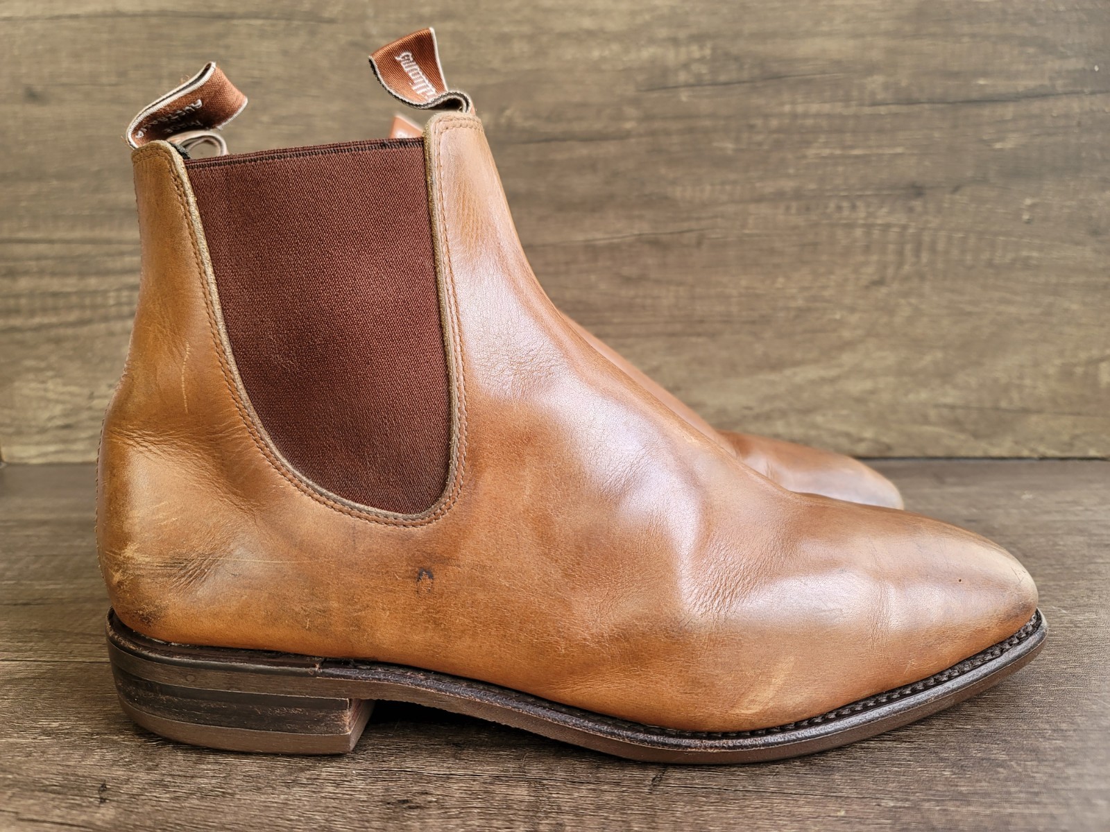 R.M. Williams Men’s Comfort Craftsman Chelsea Brown Boots Sz 10.5 US 11.5.