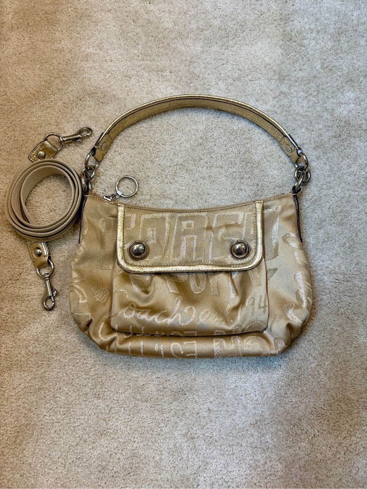 Coach Poppy Storypatch Groovy Convertible Crossbody