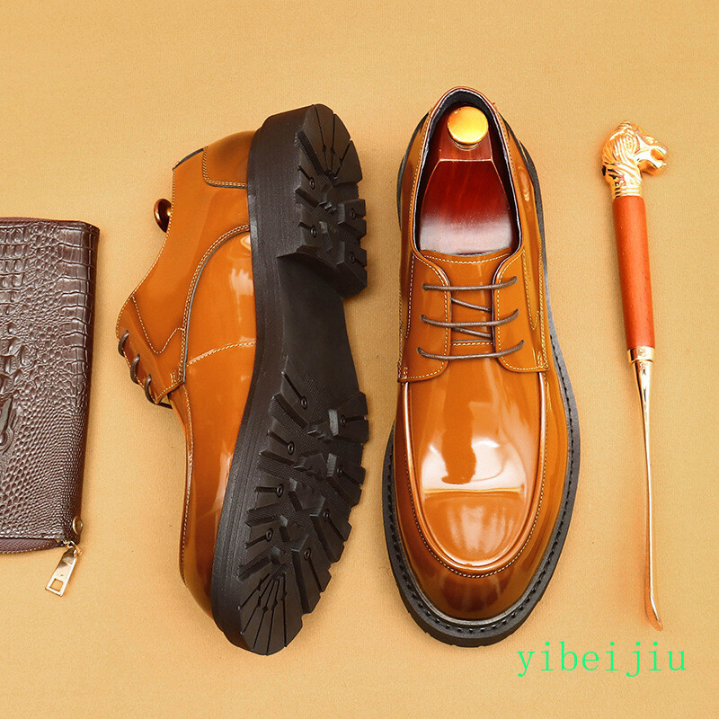 Men’s Business 100% Real Genuine Leather Dress Evening Business Shoes Handmade