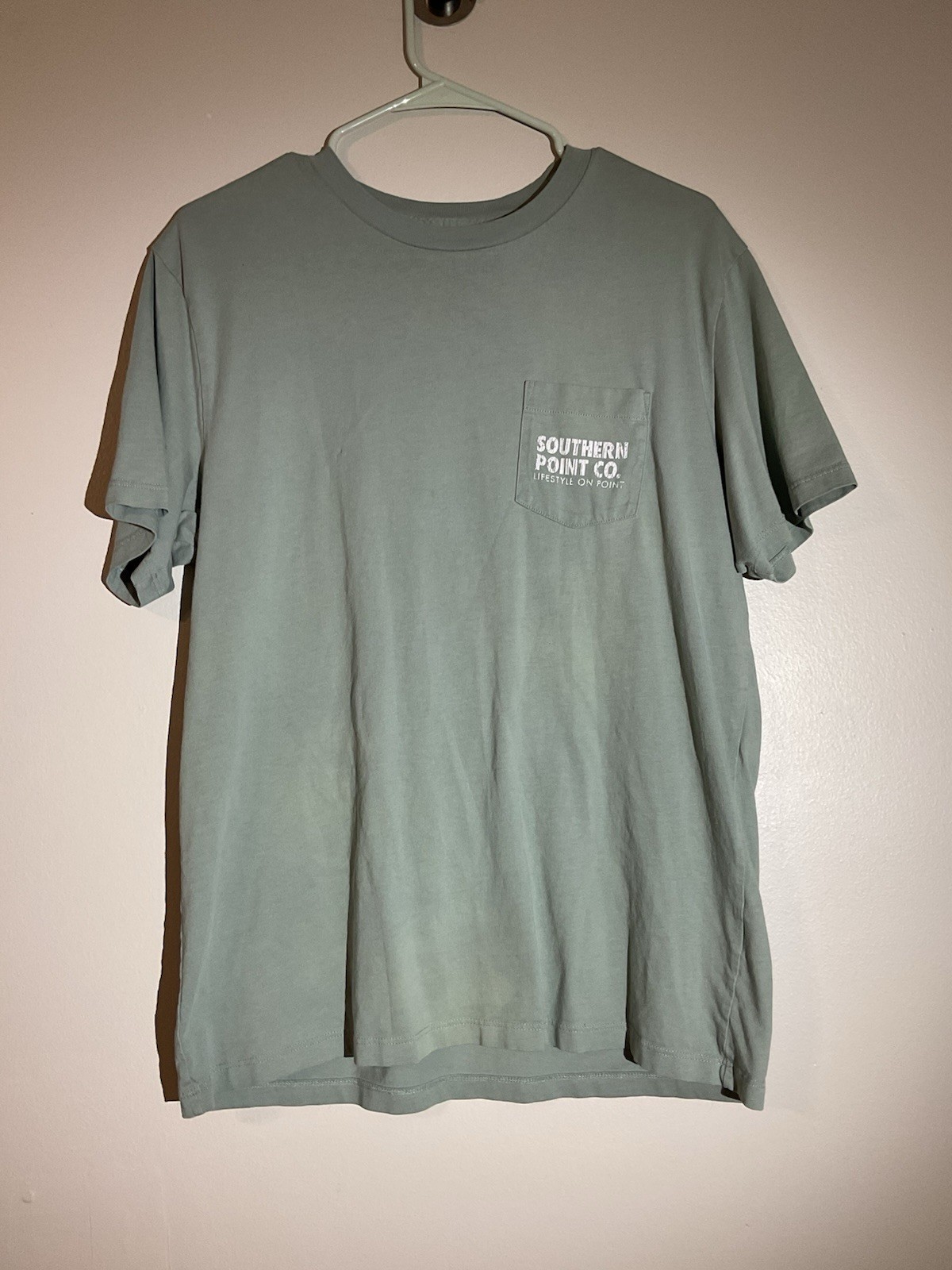 Southern Point Co. Men’s Green Dog Graphic Pocket Short Sleeve T-Shirt M