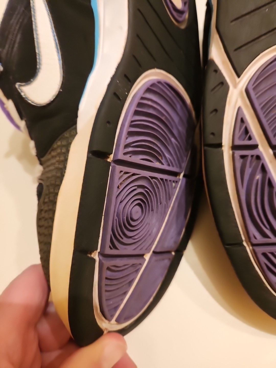 Nike 6.0 Zoom Oncore Converge 2008 Black White Purple Sz 10 Brand 343870-012