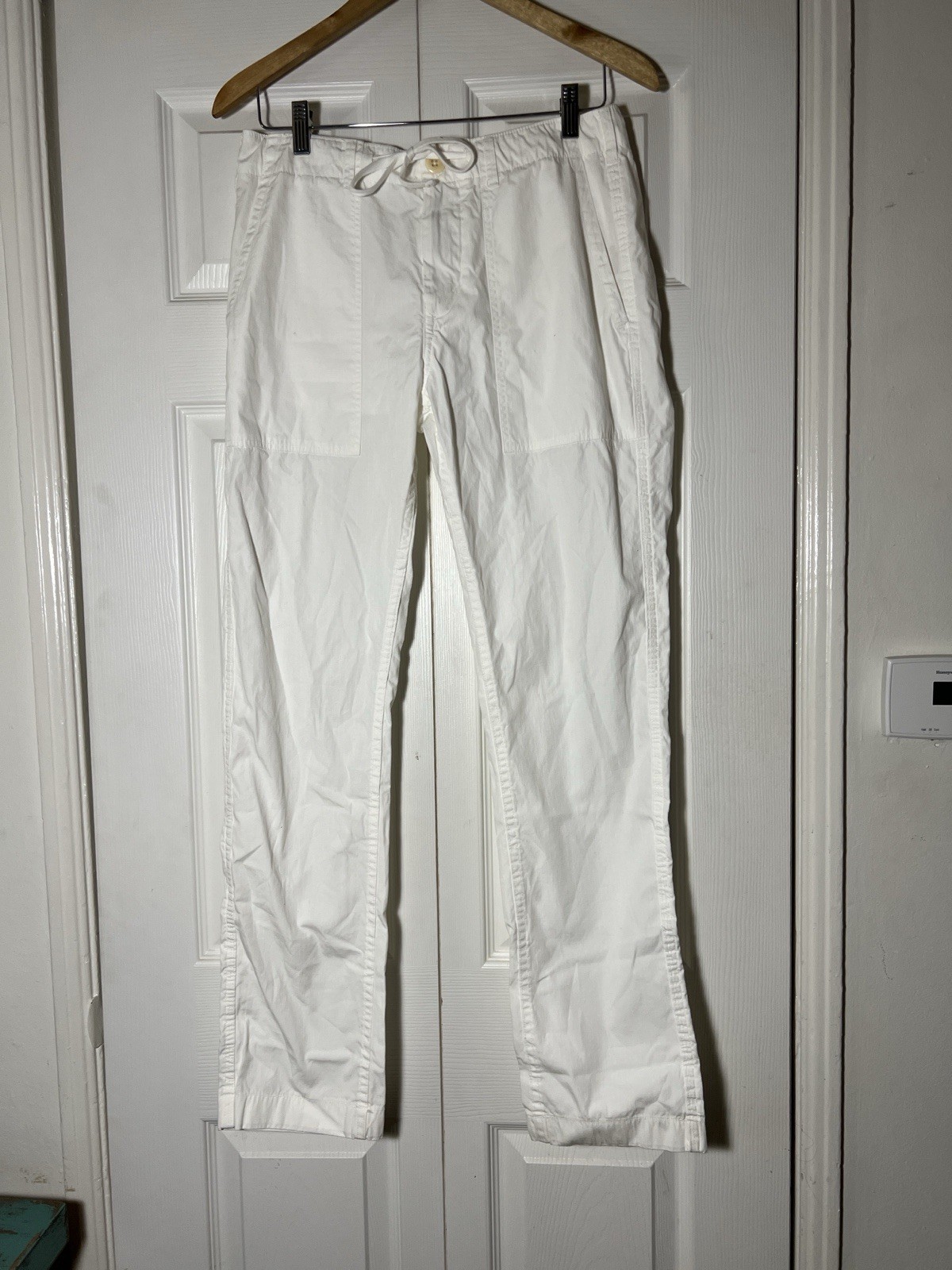 NWOT ALEX MILL Cargo Pants White Cotton Women’s Small