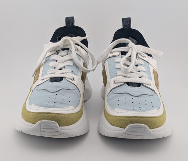 Calvin Klein Womens Ultra Neoprene Multicolor Lace-Up Sneaker Shoes Size 8M