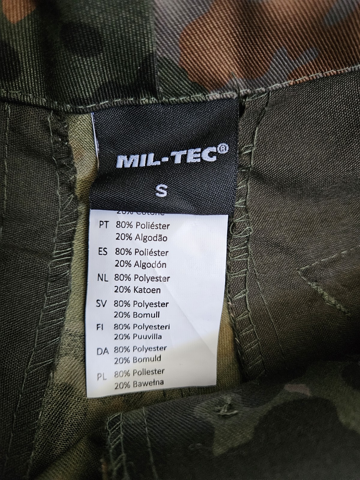 Mil-Tec Camouflage Flecktarn Cargo Pants Size S 32×31 Tactical Military Army