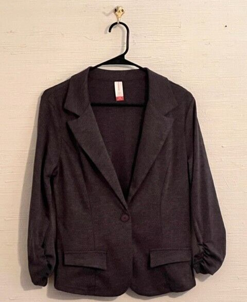 no boundaries (Size L (11-13) Long-Sleeved, Collared/Lapel, Gray Shades Blazer