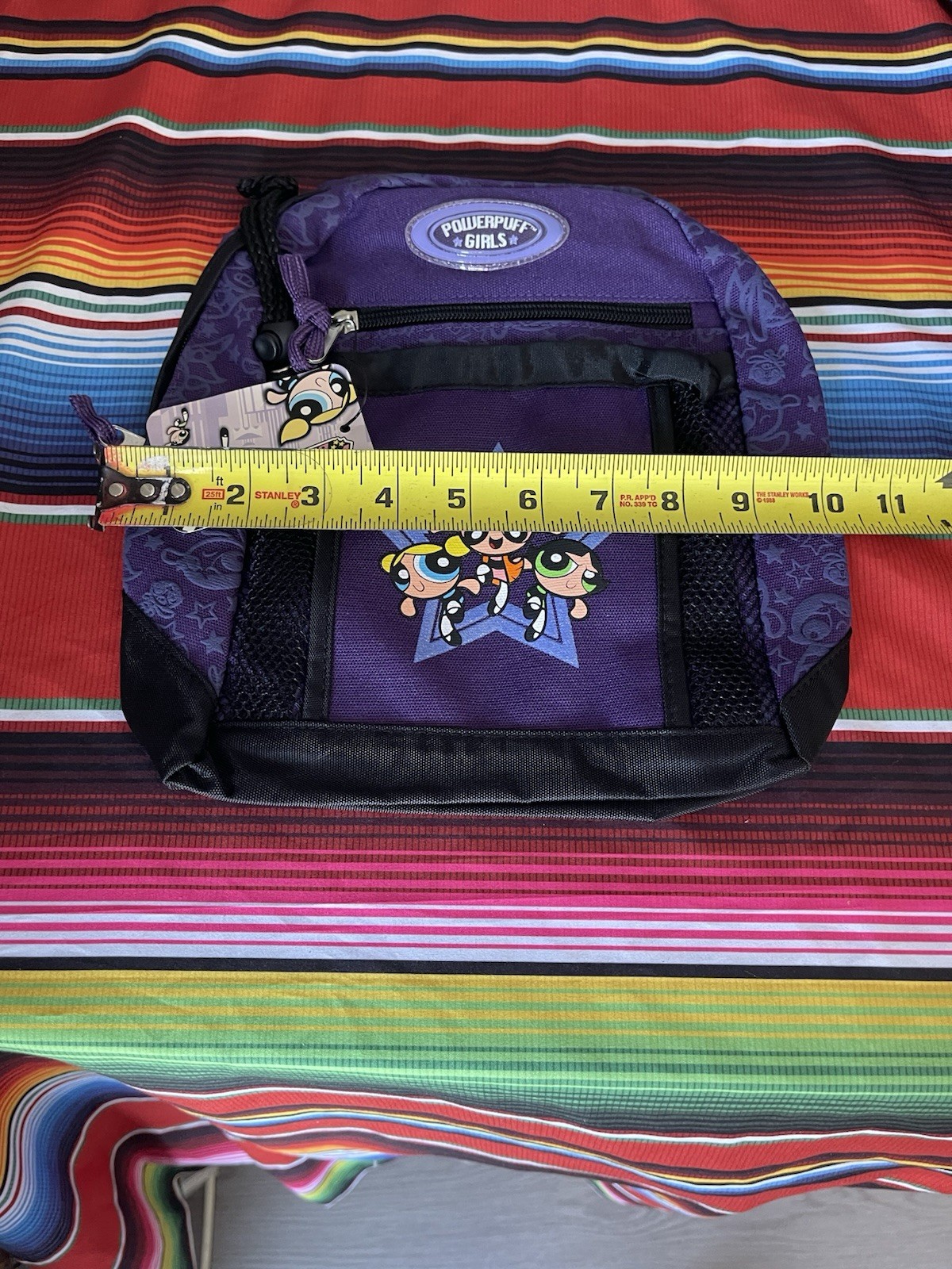 2001 Cartoon Network Powerpuff Girls 10” Backpack Bag NWT