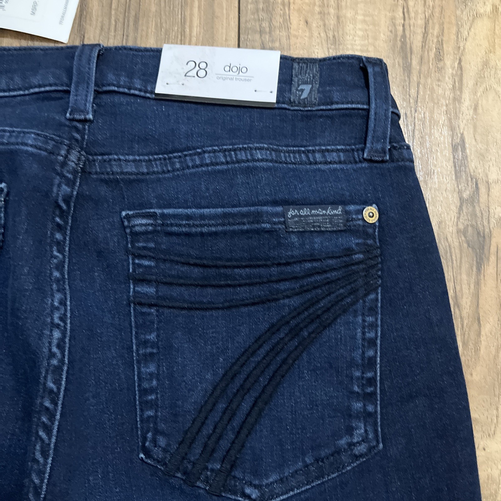 7 FOR ALL MANKIND DOJO Original Trouser Jeans 28 in BBLS
