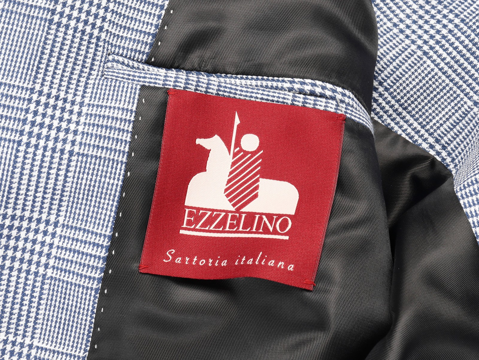 NWT EZZELINO SPORT COAT blazer jacket bue linen cotton luxury Italy 48