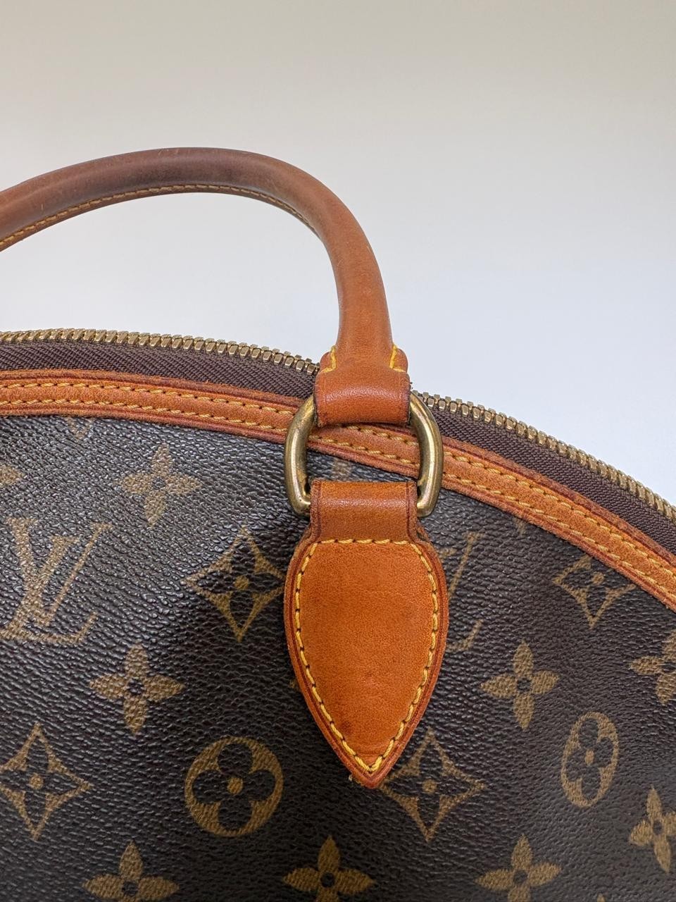 Louis Vuitton Lockit Vertical Monogram Canvas Satchel Bag FL0046 Dust Bag