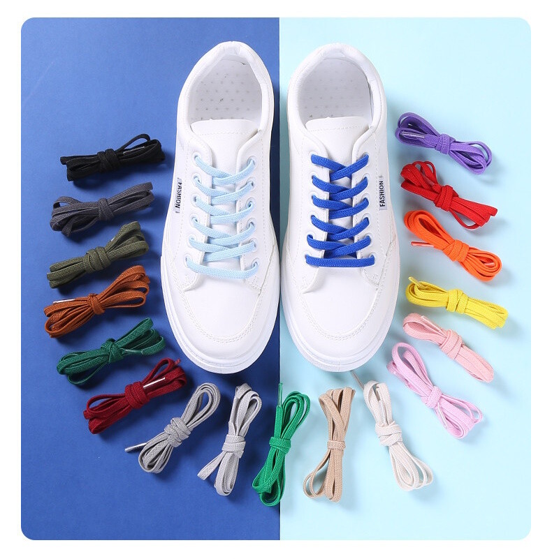 No Tie Flat Elastic Shoelaces Sport Shoe Laces String For Kid Adult Sneakers 1M