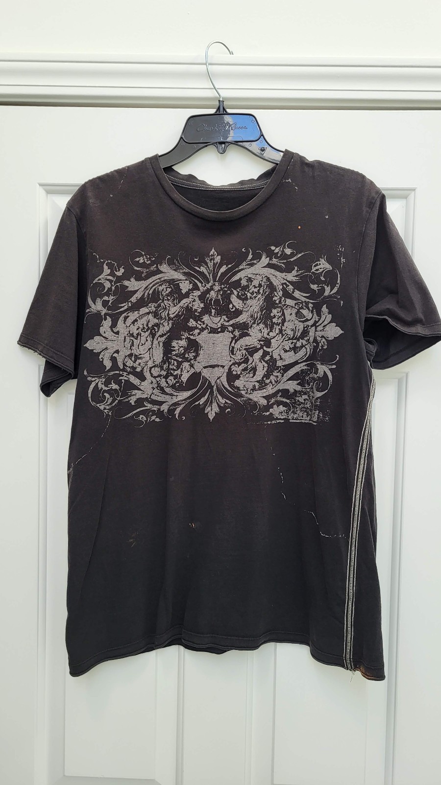 Black Lavish Luxury Rock Grunge Tshirt Mid Y2K Mens Size Good Condition XL