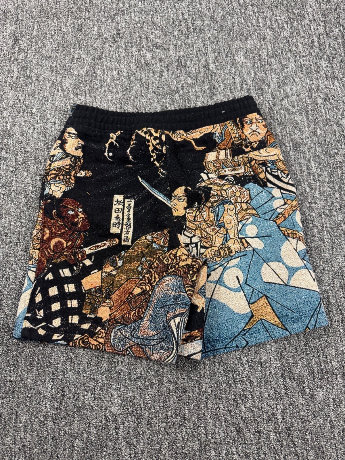 Sakamoto Samurai Warrior Shorts Men Small Japan Tapestry AOP Asian Anime Graphic