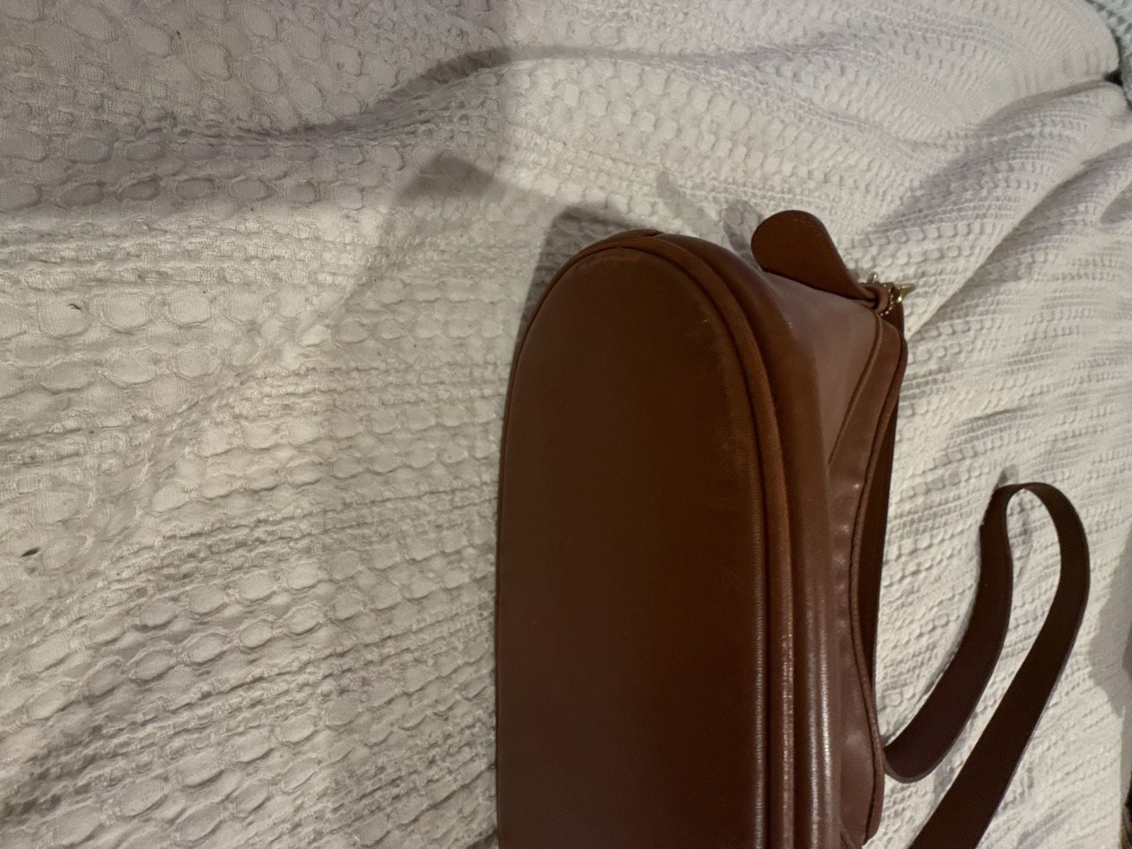 Vintage Coach Leather Shoulder Bag in British Tan