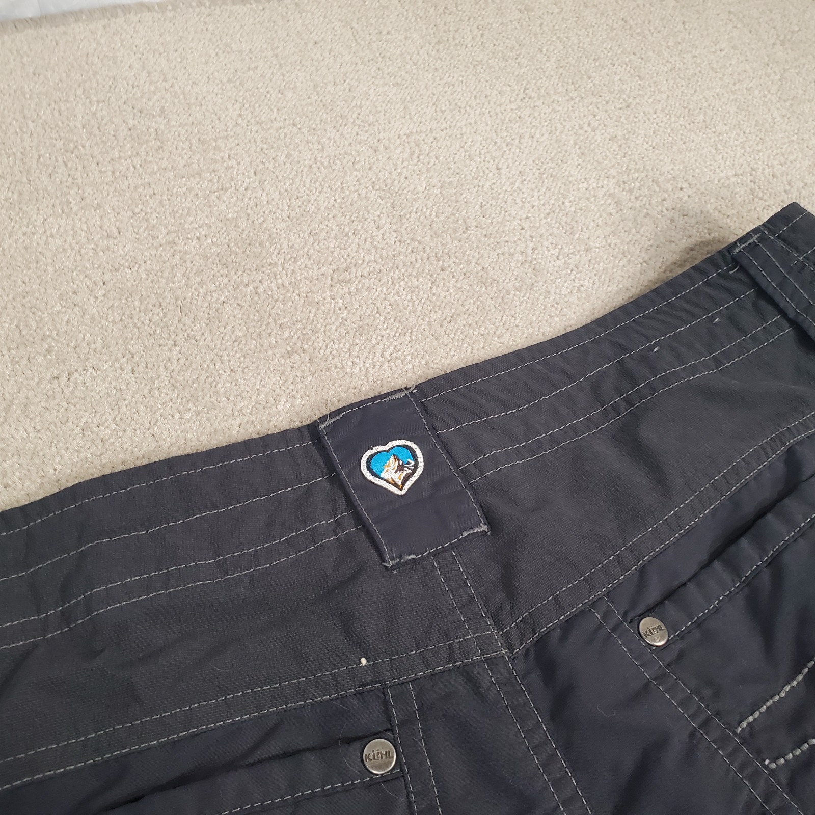 Kuhl Convertible Pants Womens 12 Reg Black Lightweight Hiking Climbing Gorpcore*